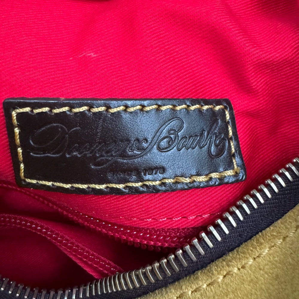 Dooney & Bourke Mustard Yellow Suede Handbag - Picture 6 of 8
